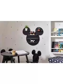 Mickey Mouse Wall Shelf- Black