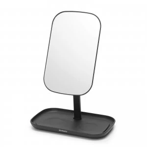 Brabantia Mirror with Storage Tray - Dark Grey