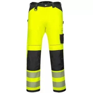 Portwest PW340YBS33 - sz 33 PW3 Hi-Vis Work Trousers - Yellow/Blue - Yellow/Blue