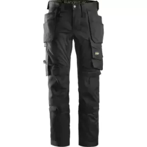 Snickers 6241 Allround Work Stretch Slim Fit Trousers Holster Pockets Black 44" 30"