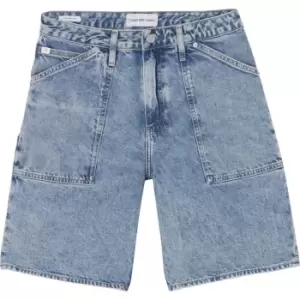 Calvin Klein Jeans 90S Straight Short Utility - Blue