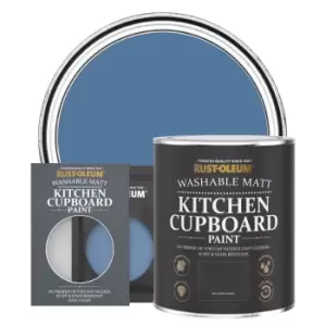 Rust-Oleum Kitchen Cupboard Paint - Blue SILK - 750ml