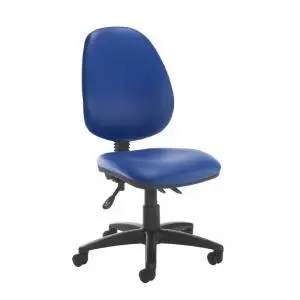 Jota high back asynchro operators chair with no arms - Ocean Blue