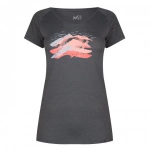 Millet Wool Blend T Shirt Ladies - Castle Gray