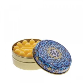 Dark Blue Border Kaleidoscope with Lemon Soap