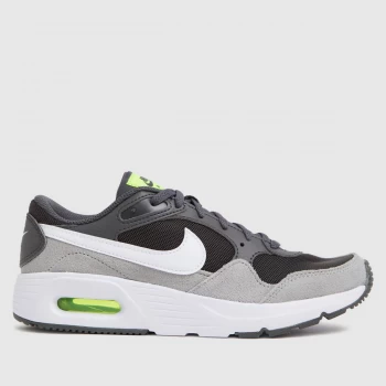 Nike Grey & Lime Air Max Sc Trainers Youth