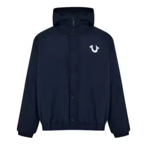 True Religion Hooded Windbreaker - Blue