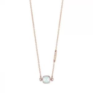 Guess Rose Gold-Plated Swarvoski Crystal Coloured Necklace