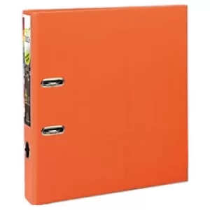 Prem'touch Lever Arch File A4+ PP S50mm, 2 Rings, Orange, Pack of 10