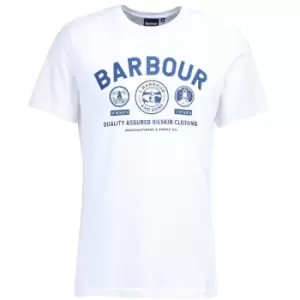 Barbour Mens Keelson Tee White XXL