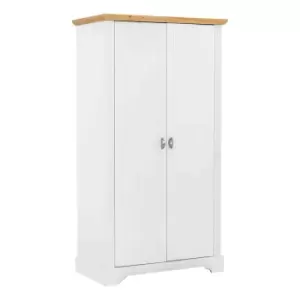 Seconique Toledo 2 Door Wardrobe - White/Oak Effect