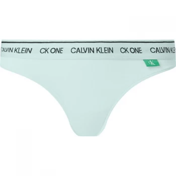 Calvin Klein CK1 Recycled Thong - Aqua Luster