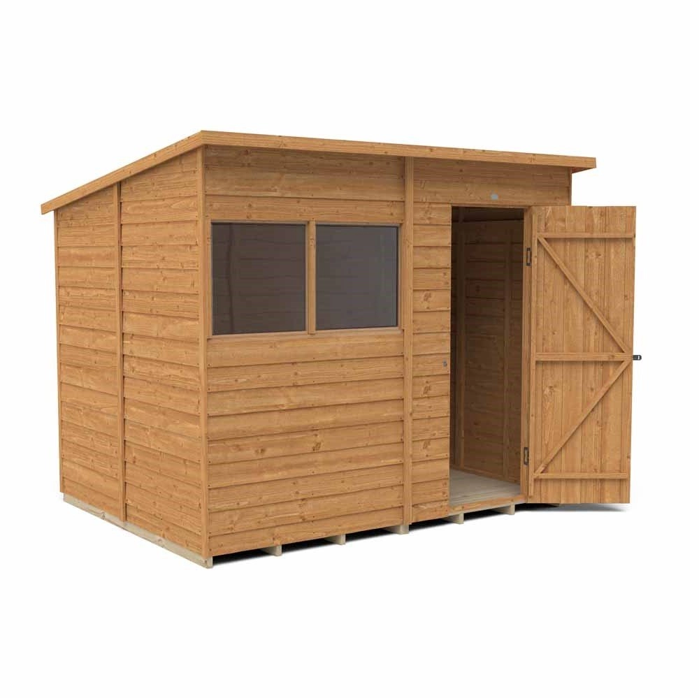 Forest Garden 8 x 6ft Pent Overlap Dip Treated Shed