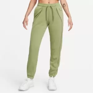 Nike Air Womens Mid-Rise Fleece Joggers - Green