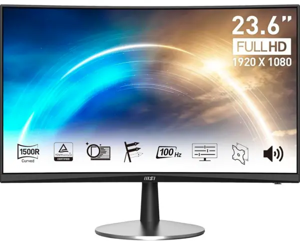 MSI Pro 23.6" MP2422C Full HD Curved LCD Monitor