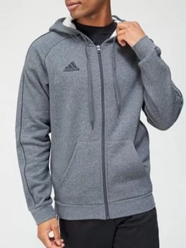 Adidas Core 19 Hoodie - Dark Grey Heather