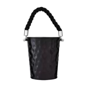 Small Party Bucket in Black Hammered Effect