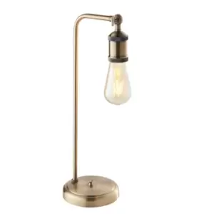 Hal Complete Table Lamp, Antique Brass Plate