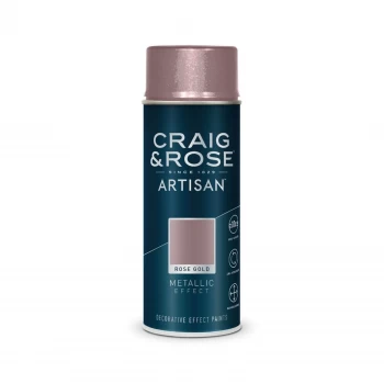 Craig & Rose Artisan Rose Gold Metallic Effect Spray Paint