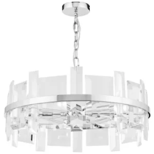 Cerezo Ceiling Pendant Lamp Chrome, 5 Light, E14