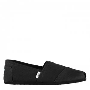 Toms Alpargata Canvas Pumps - Black Mono