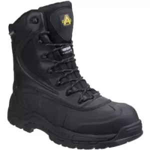 Amblers Safety Mens AS440 Hybrid Metal Free Hi-leg Waterproof Safety Boot (10 UK) (Black) - Black