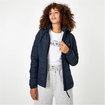 Jack Wills Eco Luna Hooded Puffer Jacket - Navy