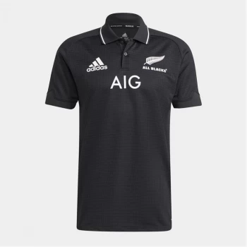 adidas New Zealand Polo Home Shirt 2021 - Black