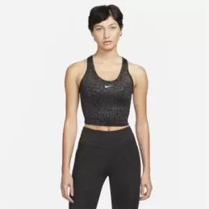 Nike Dri-FIT One Slim Fit Printed Tank Top Ladies - Black