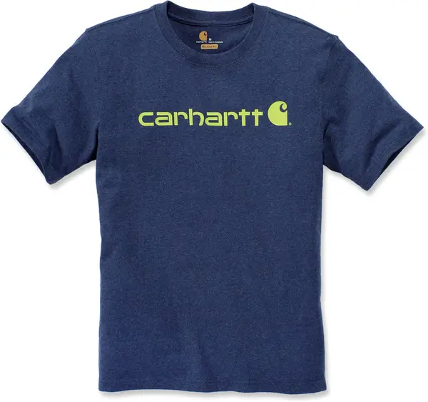 Carhartt EMEA Core Logo Workwear Short Sleeve T-Shirt, blue, Size S