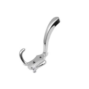 GTV Triple Hat Coat Hanger Hook Door Wall Bath with Fixings - Colour Chrome, Pac