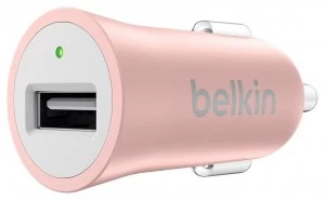 Belkin Metallic USB Car Charger Rose Gold