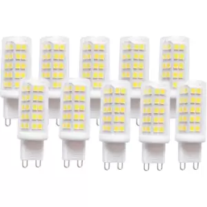 Harperliving - Harper Living 4 Watts G9 LED Bulb Clear Capsule Cool White Dimmable, Pack of 10