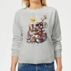 Marvel Deadpool Merchandise Royalties Womens Sweatshirt - Grey - S