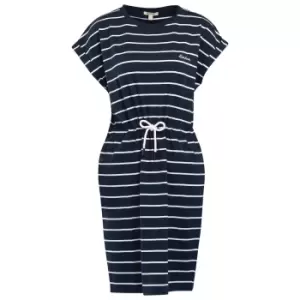 Barbour Womens Marlo Stripe Dress Navy/White 10