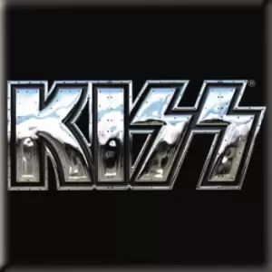 KISS - Chrome Logo Fridge Magnet