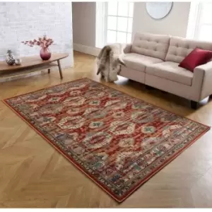 Oriental Weavers Valeria 8024R Rug - 80x150cm, Floral - Red