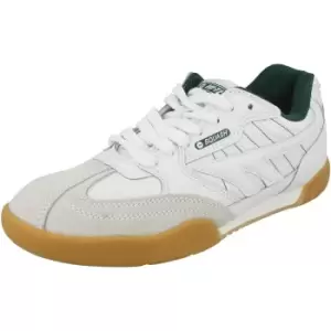 Hi-Tec Unisex Adult Suede Squash Trainers (5 UK) (White/Grey/Brown)