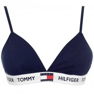 Tommy Bodywear Organic Cotton Padded Triangle Bra - Navy Blazer CHS