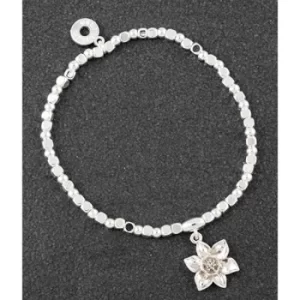 Botanical Silver Plated Narcissus Bracelet
