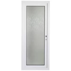 White PVCu Fully Glazed External Back Door Frame Lh H2055mm W840mm