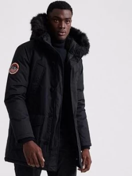 Superdry Everest Parka, Black, Size 2XL, Men