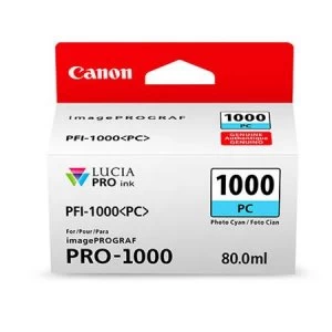 Canon PFI1000 Photo Cyan Ink Cartridge