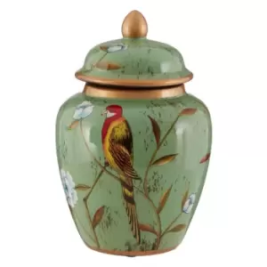 Interiors By Ph Turquoise Oriental Small Ceramic Jar