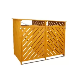 Jack Stonehouse Wooden Double Bin Storage - Natural