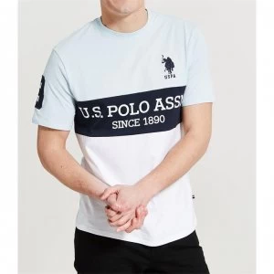 US Polo Assn Champ Panel T Shirt - Omphalodes