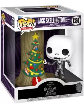 The Nightmare Before Christmas 30th Anniversary - Jack with Christmas Door (Pop! Deluxe) vinyl figurine no. 1360 Funko Pop! multicolour