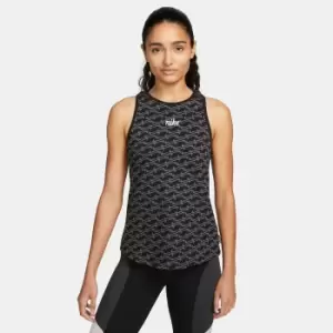 Dri-Fit Sports Vest Top in All-Over Print and Cotton Mix