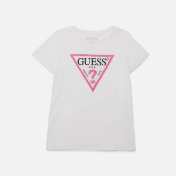 Guess Girls Short Sleeve T-Shirt - True White - 16 Years