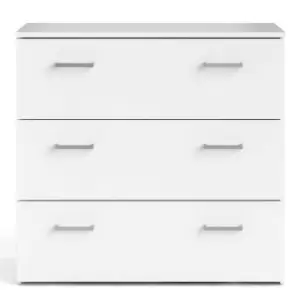 Space Chest of 3 Drawers, white